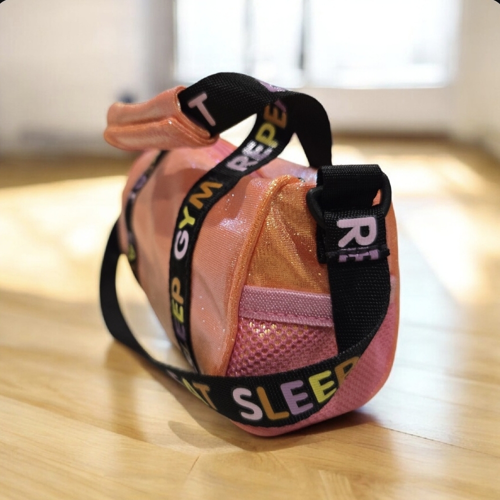 6" American Girl Doll EAT SLEEP REPEAT GYM BAG from Lila GYM GEAR - Picture 4 of 7